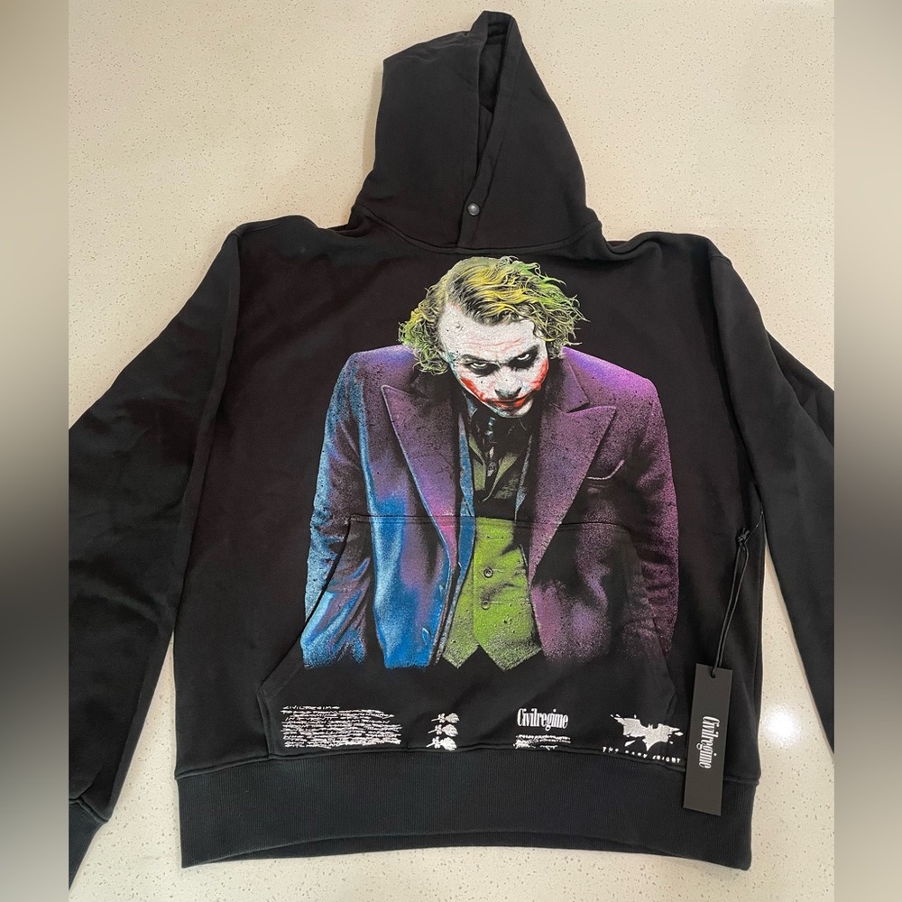 CIVIL REGIME X DARC SPORT X BATMAN X HEATH LEDGER THE JOKER HOODIE-X